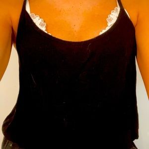 Cropped L.A hearts black tank top